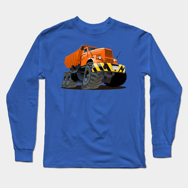 Cartoon truck Long Sleeve T-Shirt by Mechanik